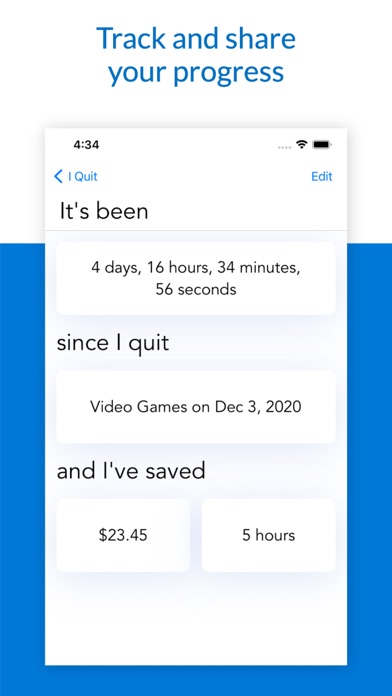 Screenshot #3 pour Quit Anything - X days since