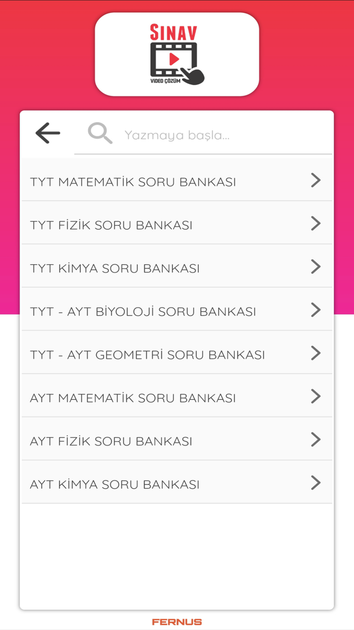 Sınav Video Çözüm