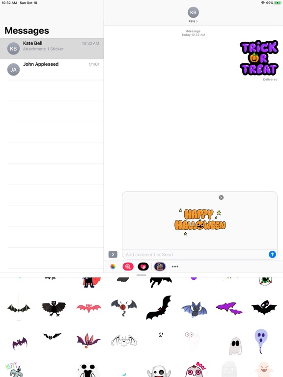Screenshot #4 pour Halloween Animated Stickers !