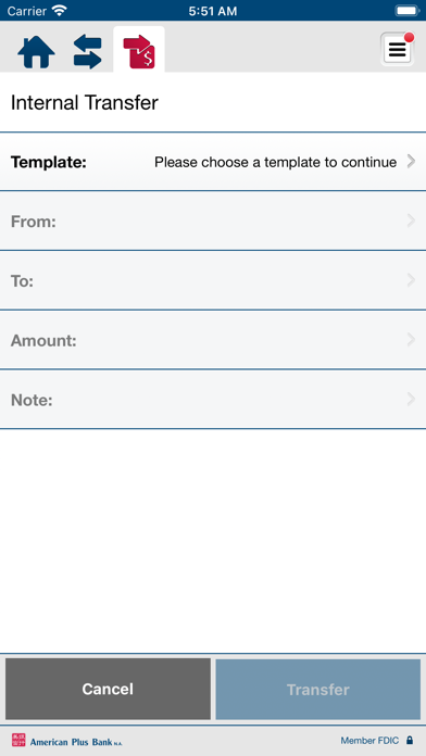 American Plus Bank Business Screenshot