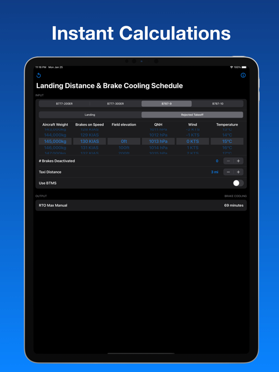 Screenshot #6 pour B777/787 Landing & Brake Tool