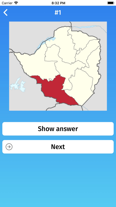 Zimbabwe: Provinces Quiz Game Screenshot