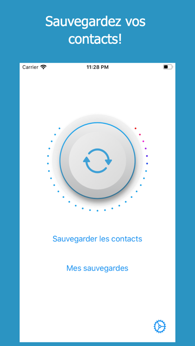 Screenshot #1 pour Sauvegarder Contacts