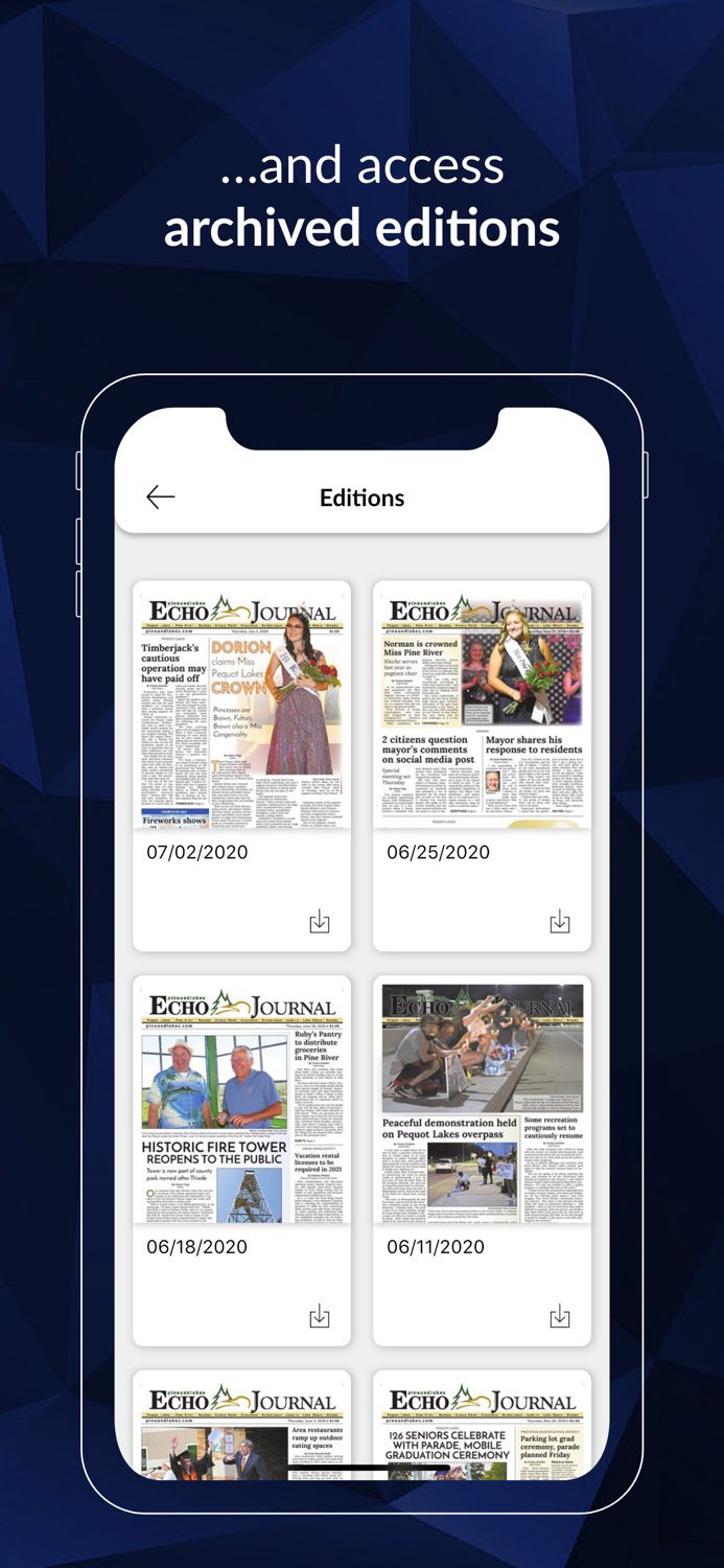 Pine and Lakes EJ E-paper