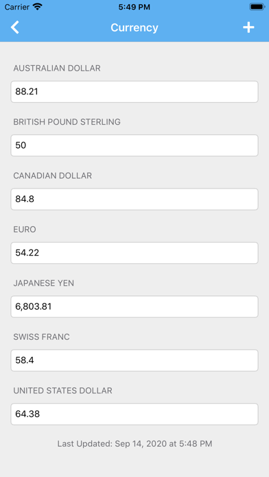 Unit & Currency Converter + Screenshot