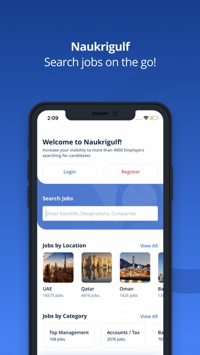 Screenshot #1 pour Naukrigulf Job Search App