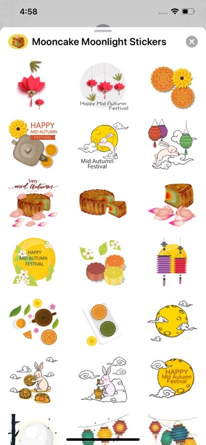 Mooncake Moonlight Stickers on the App Store