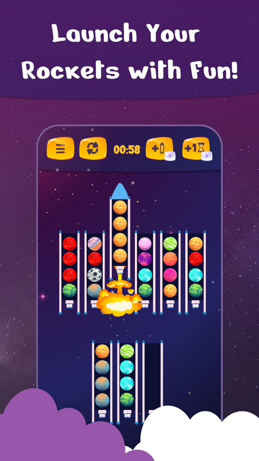#1. Rocket Sort Puzzle Games (iOS) 由: Sugar Social Networks