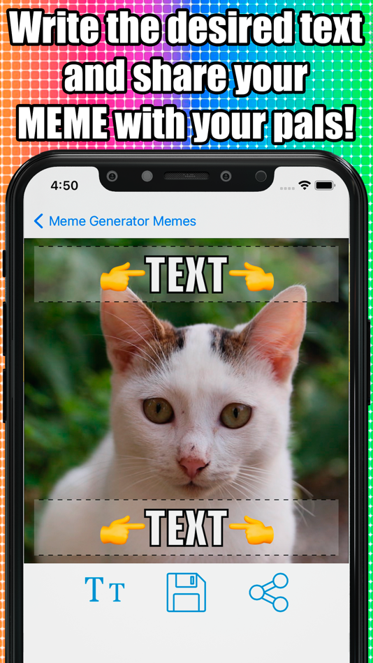 #4. Meme Generator Add text to pic (iOS) 由: Lucia Cigada