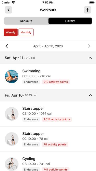 Vitalis Fitness App Screenshot