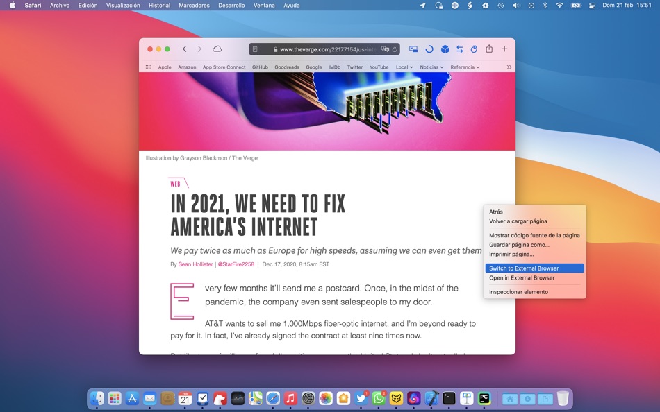 #3. BrowserSwitch for Safari (macOS) 由: Pedro Jose Pereira Vieito