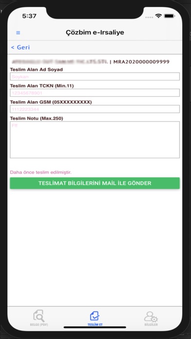 ÇözbimEirsaliye Screenshot
