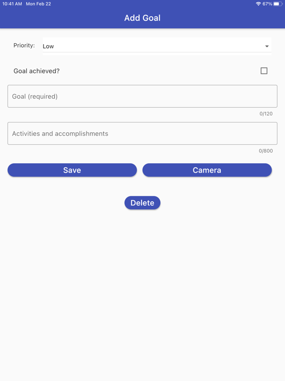 Screenshot #5 pour Goal Tracker+