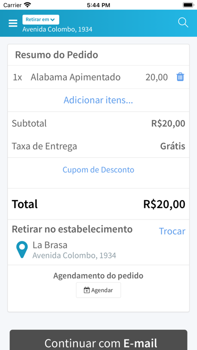 Delivery Sgobi Restaurante Screenshot