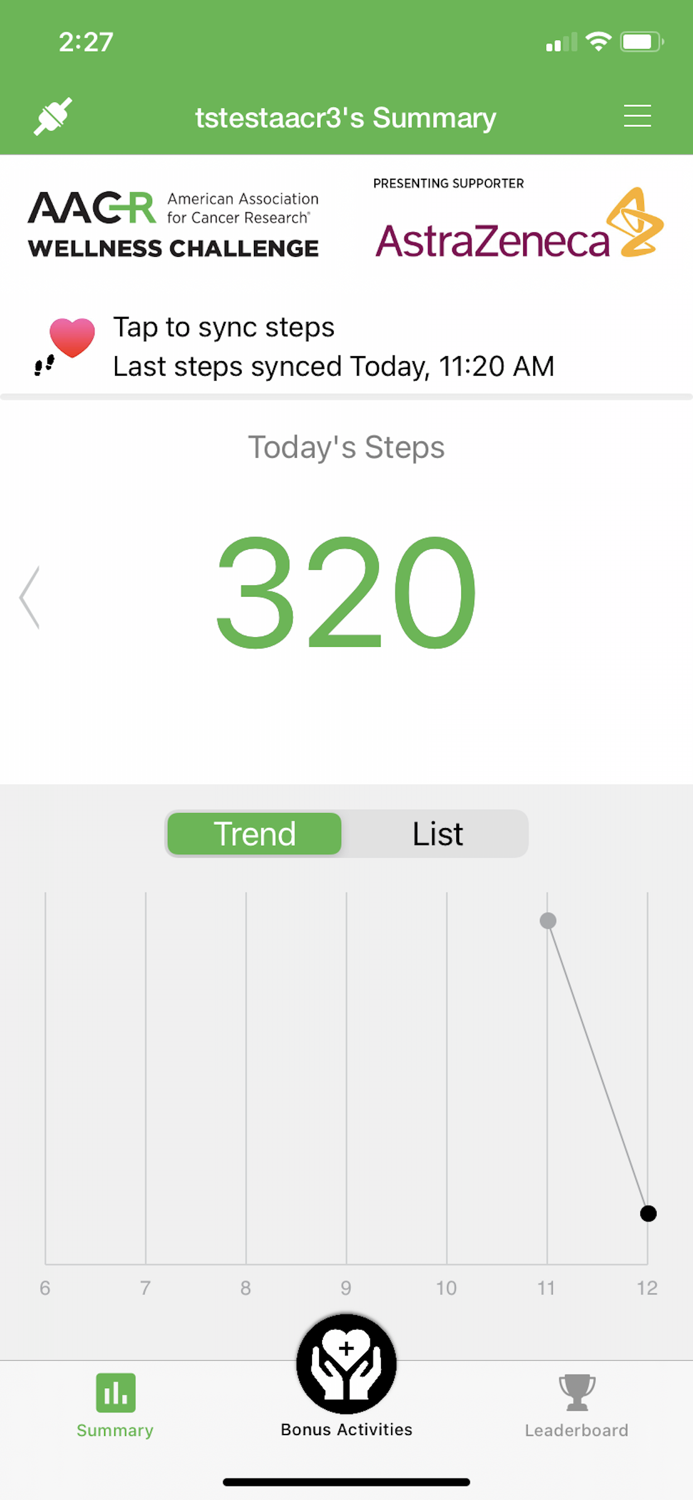 AACR Wellness Challenge