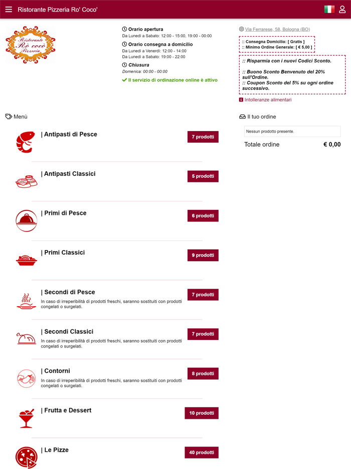 Ristorante Pizzeria Ro Coco