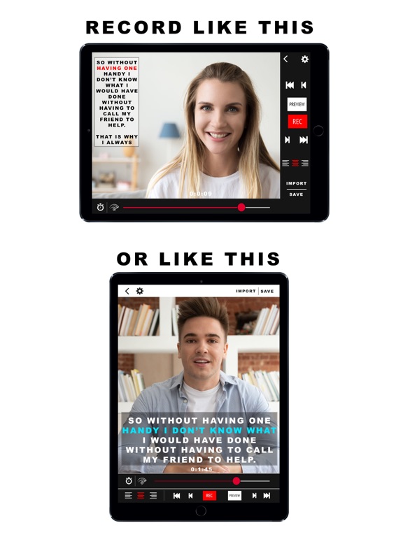 Screenshot #6 pour Teleprompter For Video App Pro