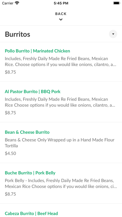 Taqueria De Anda- Grill Screenshot