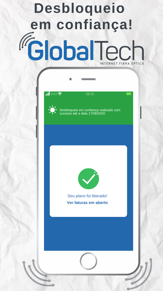 #6. GlobalTech Telecom (iOS) By: HubSoft