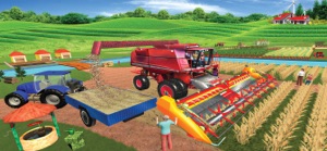 Modern Tractor Farming Game screenshot #3 for iPhone