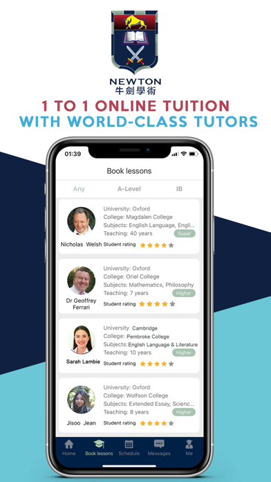 Newton Tutors Screenshot