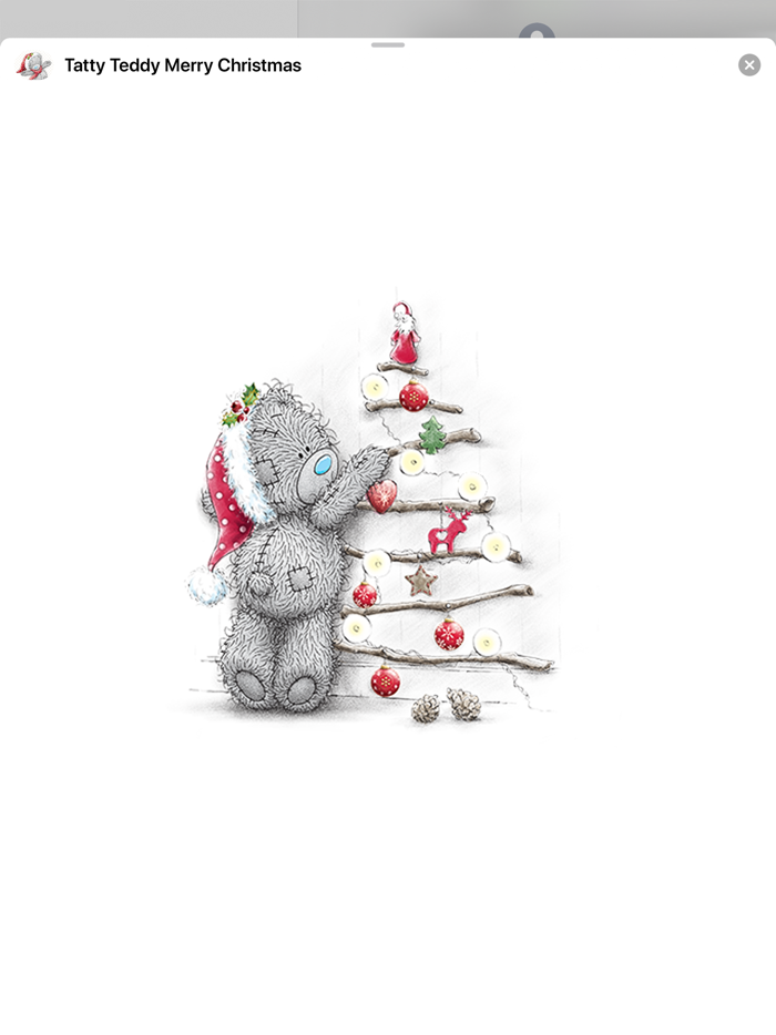 Tatty Teddy Merry Christmas