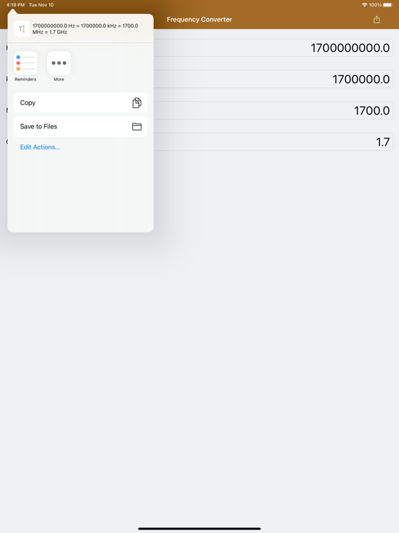 Screenshot #5 pour Frequency Converter