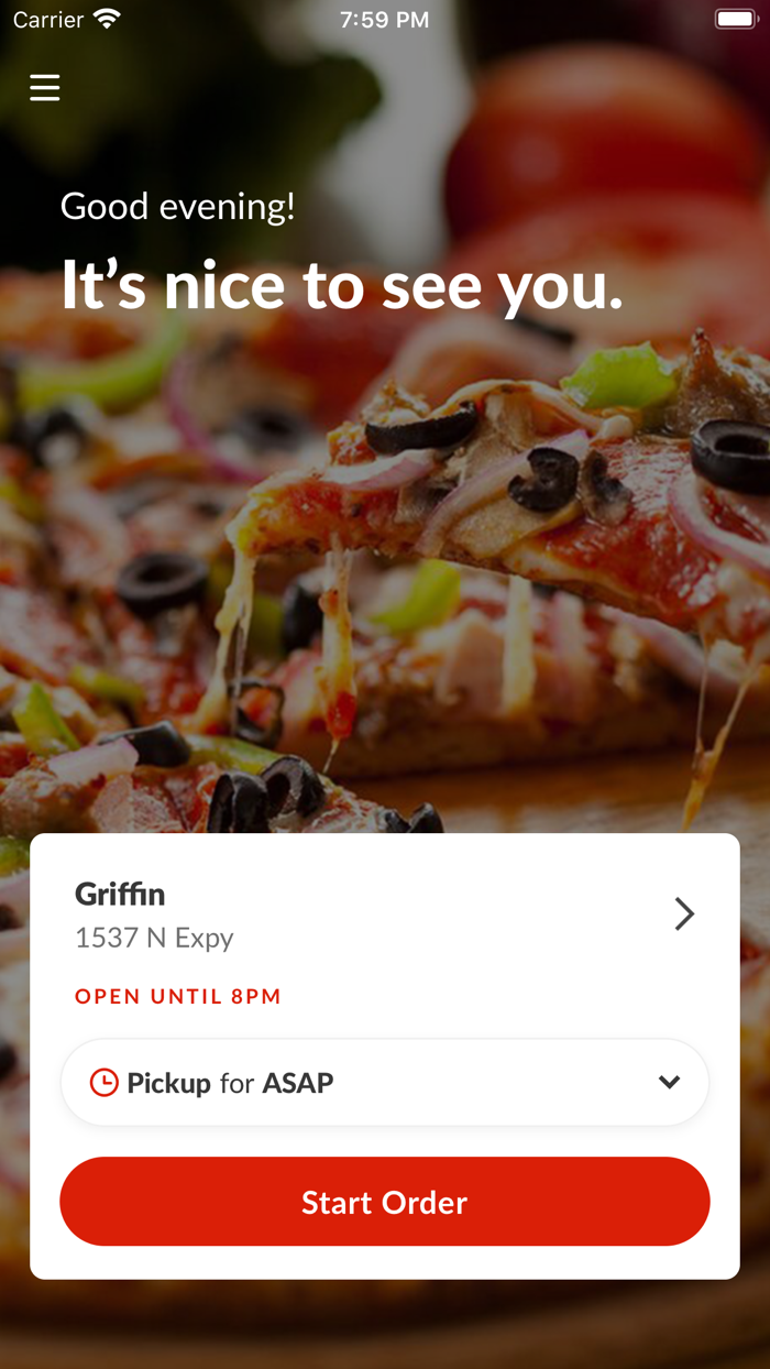 American Pie Pizza To Go