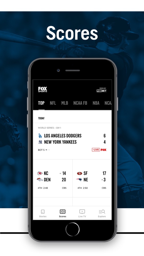 FOX Sports: Watch Live App for iPhone - Free Download FOX ...