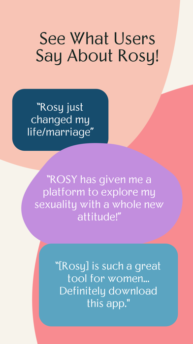 Rosy - Women's Sexual Health screenshot 3