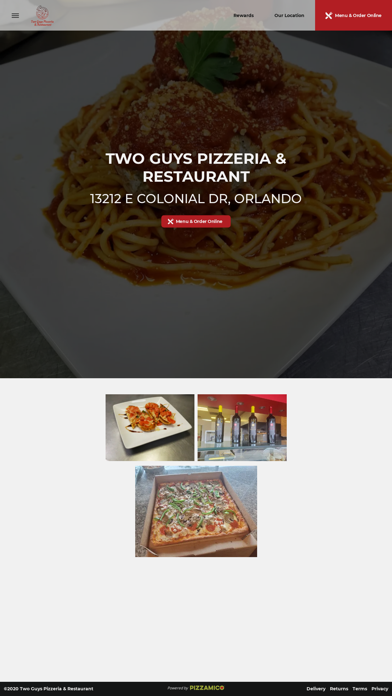 Screenshot #1 pour Two Guys Pizzeria & Restaurant