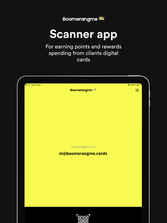 Boomerangme iPad screenshot 1 - Business app