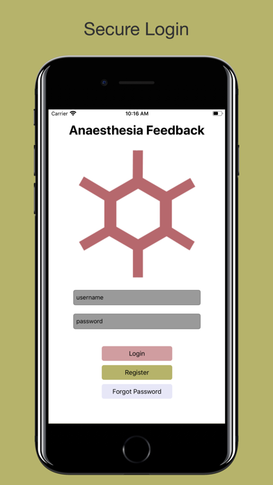 Anaesthesia Feedback Screenshot