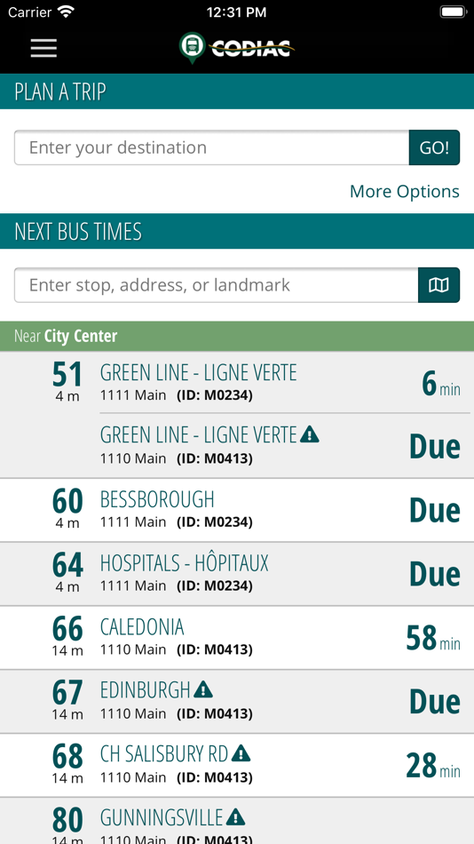 #1. Codiac Transpo (iOS) 由: City of Moncton
