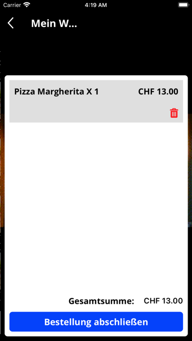 Pizzeria Mamma Mia Rotkreuz Screenshot
