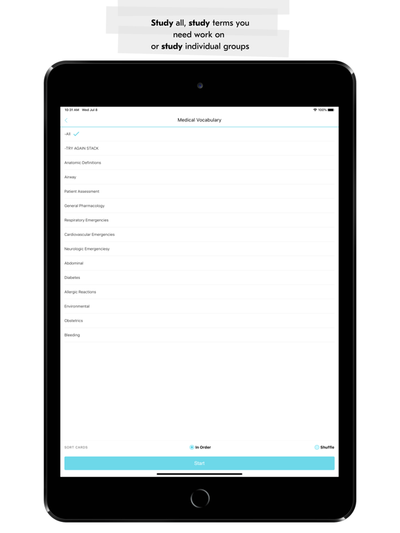 Screenshot #6 pour Medical Vocabulary Flashcards