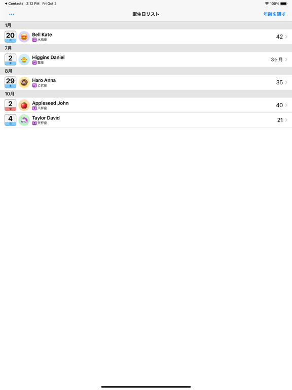 誕生日リストのおすすめ画像2
