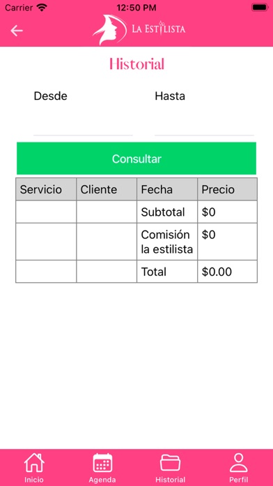 La Estilista Profesionales Screenshot