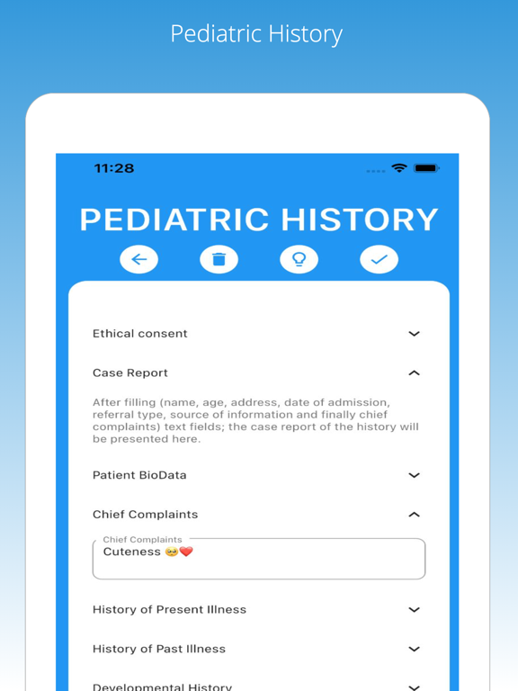 MedNote, History taking iPad screenshot 5 - Medical app