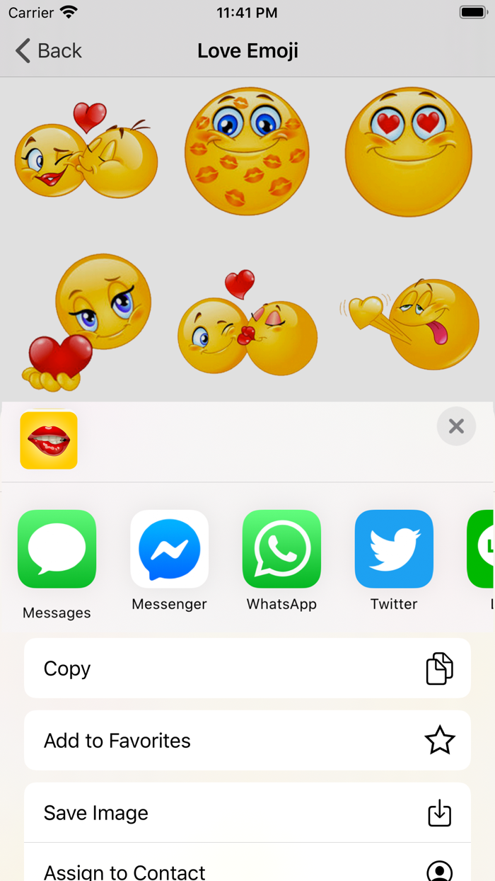Flirty Emoji Adult Stickers