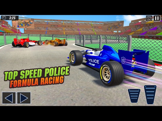 Police Formula Car Derby Games iPad app afbeelding 4