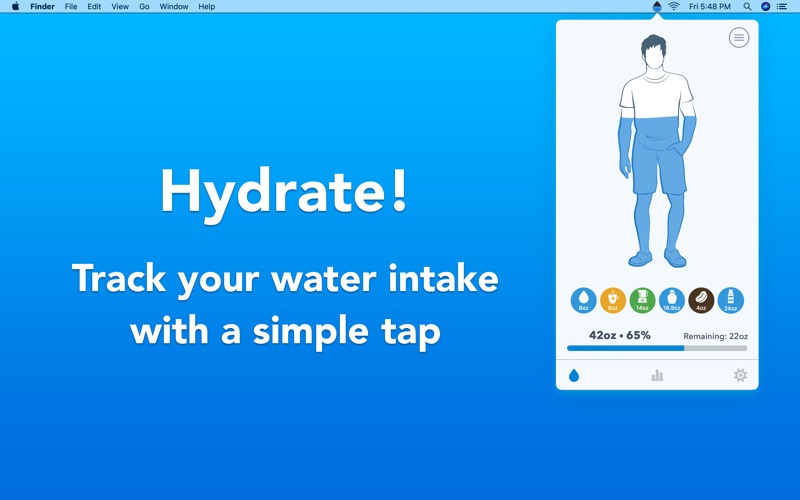 waterminder - water tracker iphone screenshot 1