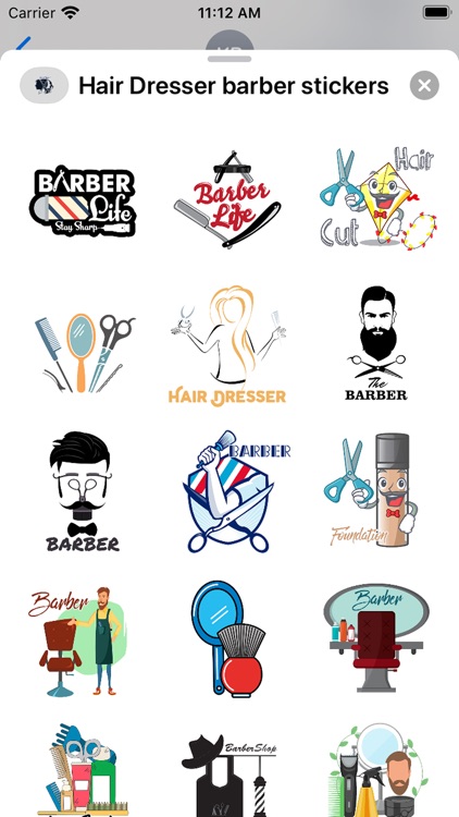 Hair Dresser barber stickers screenshot-6