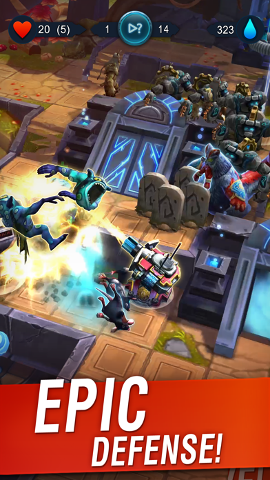 Screenshot #2 pour Defenders 2: Tower Defense CCG