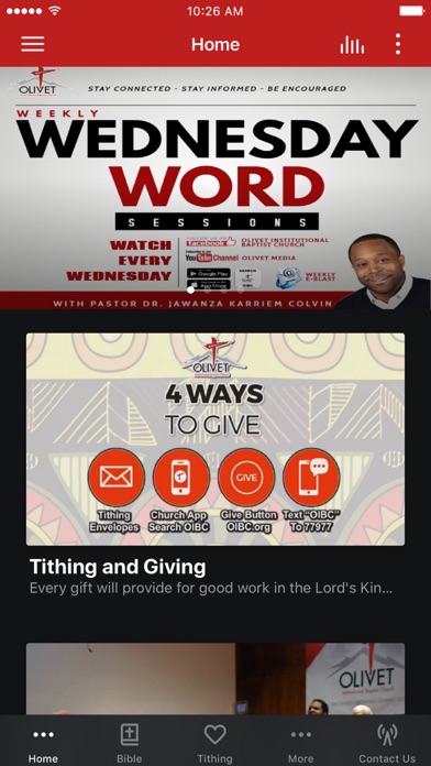 Olivet Institutional Baptist Screenshot