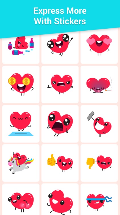 Love and Heart Stickers-Emojis