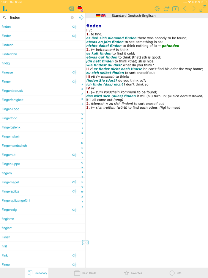 Big German English Dictionary