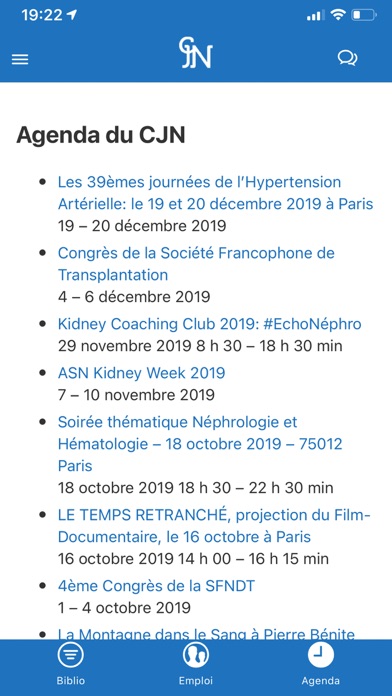CJN - Jeunes Néphrologues Screenshot