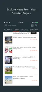 Iran News Reader screenshot #1 for iPhone