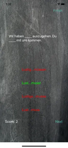 Game screenshot German Sentence Quizzer hack